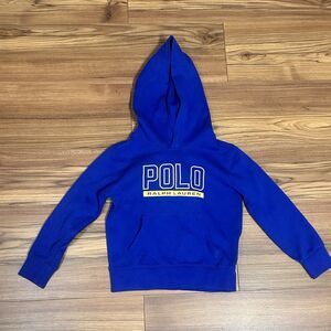 Polo Ralph Lauren Hoodie Youth Size 5 Blue Logo Pullover